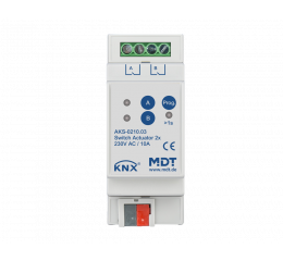 Spínací aktor AKS 2násobný, 2M, 10A, 230VAC, standard, 140μF