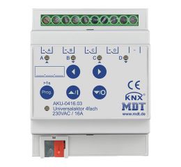 Univerzální aktor 4násobný, 4M, 16A, 100µ, 15ECG, 230VAC