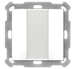 KNX 2tlačítko, lesklá bílá