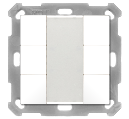 KNX 6tlačítko, matná bílá