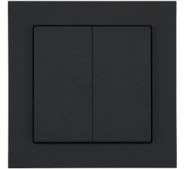 KNX 4tlačítko 55x55 mm, matná černá