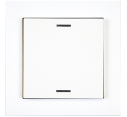 KNX 2tlačítko 55x55 mm, RGBW LED, bílá, měření teploty