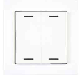 KNX 4tlačítko 55x55 mm, RGBW LED, bílá