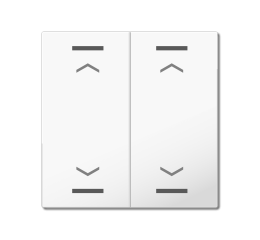 MDT hmatník pro KNX 2tlačítko 55, lesklá bílá, žaluzie
