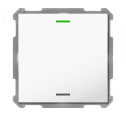 KNX 2tlačítko 63x63 mm, RGBW LED, bílá