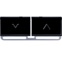 Náhradní tlačítka nahoru/dolů, 5 ks, lesklá černá