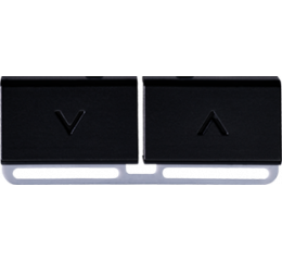 Náhradní tlačítka nahoru/dolů, 5 ks, matná černá