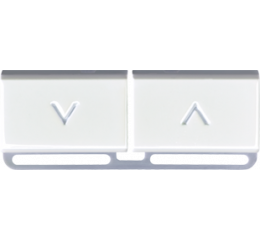 Náhradní tlačítka nahoru/dolů, 5 ks, lesklá bílá