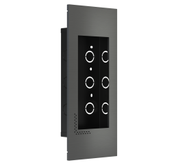 Designový rámeček pro zapuštěnou montáž, kov Carbon