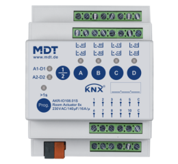 KNX kombinovaný aktor 8 výstupů, 10 vstupů, 4M