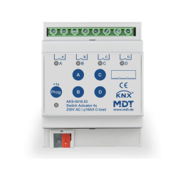 Spínací aktor AMI 4násobný, 4M, 16/20A, 230VAC, industrie, 200μF, měření