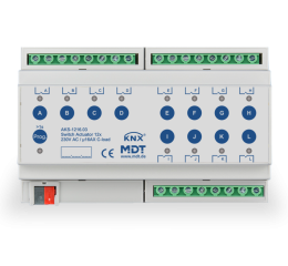 Spínací aktor AMI 12násobný, 12M, 16/20A, 230VAC, industrie, 200μF, měř.