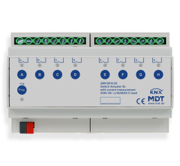 Spínací aktor AMI 8násobný, 8M, 16/20A, 230VAC, industrie, 200μF, měření