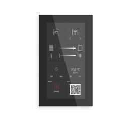 KNX Glass Touch Smart Plus 6", černý