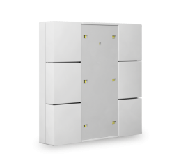 KNX 6tlačítko Plus, měření teploty, lesklá bílá