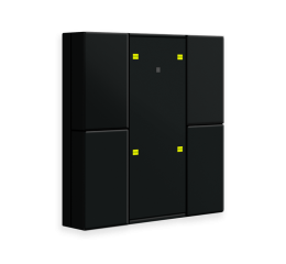KNX 4tlačítko Plus, měření teploty, matná černá