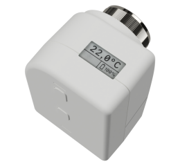 KNX RF+ termostatická hlavice s displejem, kapacitní baterie, KNX Secure