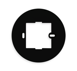 Rámeček pro montáž na povrch pro detektor SCN-KP360K30x.03, matná černá