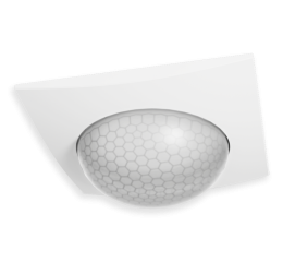 KNX čidlo přítomnosti 360°, 4 Pyro, měření jasu, matná bílá