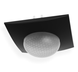 KNX čidlo přítomnosti 360°, 3 Pyro, regulace na konstantní osvit, matná černá