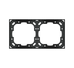 Montážní adaptér pro dvojité desky typu NF, černý