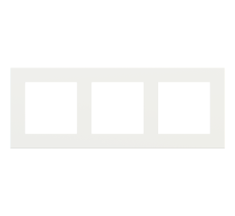 Deep trojnásobný fenix rámeček, otvory 55x55 mm, provedení White Malé