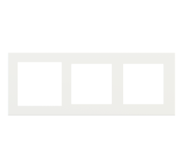 Deep 3násobný rámeček, otvory (60x60 | 55x55 | 55x55), provedení White Malé