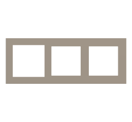 Deep 3násobný rámeček, otvory (60x60 | 55x55 | 55x55), provedení Beaver Ottawa