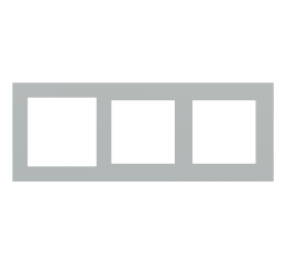 Deep 3násobný rámeček, otvory (60x60 | 55x55 | 55x55), provedení Grey Efeso