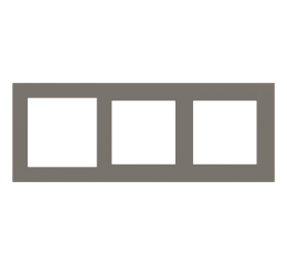 Deep 3násobný rámeček, otvory (60x60 | 55x55 | 55x55), provedení Grey London