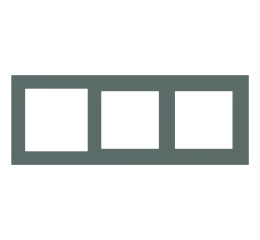 Deep 3násobný rámeček, otvory (60x60 | 55x55 | 55x55), provedení Green Commodore