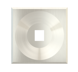 Square magnetic plate for keystone system ERA series Metal Steel Brushed