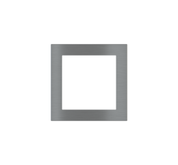 Deep kovový rámeček, otvor 60x60 mm, provedení Titanium (GBS)