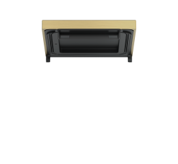 Čtvercová deska pro vodotěsný kryt Metal Brass