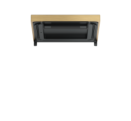 Čtvercová deska pro vodotěsný kryt Metal Antique Brass