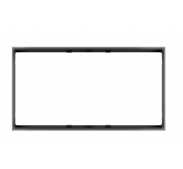 Dvojnásobný kovový rámeček Form, provedení Titanium (GBS)