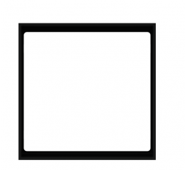 Plastový rámeček Form, barva Intense Black (GAE)