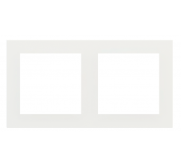 2násobná Fenix deska, otvory 55x55 mm, provedení White Malé