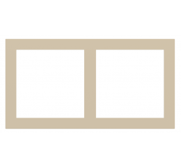 2násobná Fenix deska, otvory 60x60 mm, provedení Beige Luxor