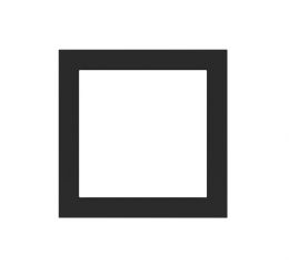 Fenix čtvercová deska, otvor 60x60 mm, provedení Ingo Black