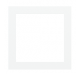 Plastová čtvercová deska, otvor 60x60 mm, barva Ice White (GAA)