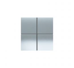 Čtvercové hmatníky Metal HT (4 ks), provedení Chrome