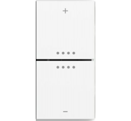 Potištěné plastové hmatníky pro termostaty EP2/EQ2, barva Ice White (GAA)