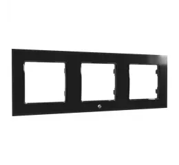 Trojrámeček pro spínač Shelly WS, černý