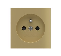 Krytka pro zásuvku, české provedení, lakováno v barvě Brass (GBB)