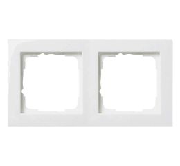 Rámeček 55x55 mm 2násobný, lesklá bílá