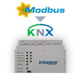 Modbus TCP & RTU Master to KNX TP Gateway - 1200 points