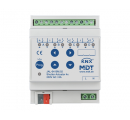 Žaluziový aktor pro 4 motory, 4M, 10A, 230VAC, s měřením délky jízdy