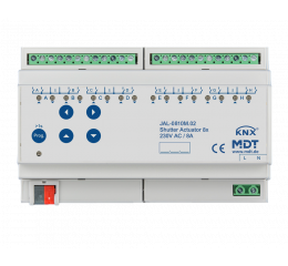 Žaluziový aktor pro 8 motorů, 8M, 10A, 230VAC, s měřením délky jízdy