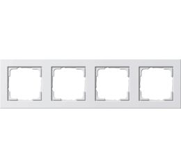 Rámeček 55x55 mm 4násobný, lesklá bílá
